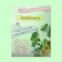 Alzheimer's disease Postcard by deesbasenjis Alzheimer's disease Postcard