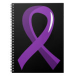 Alzheimer's Disease Purple Ribbon 3 Note Books