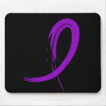Alzheimer's Disease Purple Ribbon A4 Mouse Pad