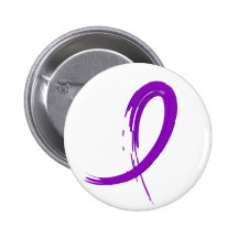 Alzheimer's Disease Purple Ribbon A4 Pins
