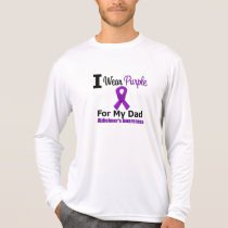 Alzheimer's Disease PURPLE RIBBON FOR MY DAD T Shirt