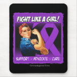 Alzheimers Disease Rosie Riveter Fight Like a Girl Mouse Pads