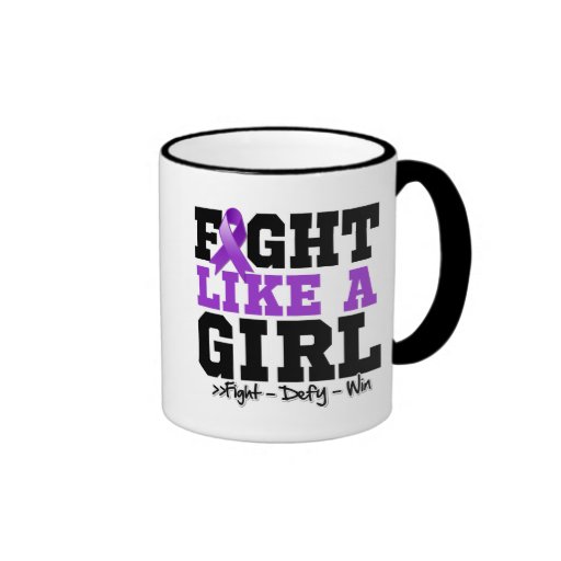 Alzheimers Disease Sporty Fight Like a Girl Mug