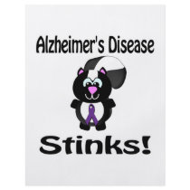 Alzheimers Disease Stinks Skunk Awareness Personalized Flyer