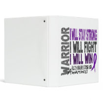 Alzheimer's Disease Warrior binders by awarenessgifts Alzheimer's Disease Warrior binders