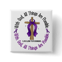 Alzheimer's Disease WITH GOD CROSS 1 Pins