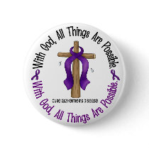 Alzheimer's Disease WITH GOD CROSS 1 Pins