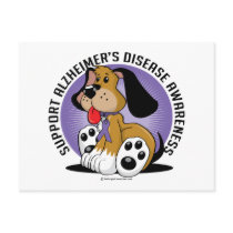 Alzheimers Dog Post Card