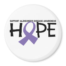 Alzheimers Hope Refrigerator Magnet