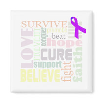 Alzheimer's Inspirational Words Refrigerator Magnet