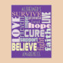 Alzheimer's Inspirational Words Postcard