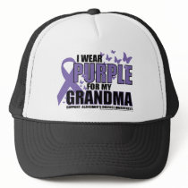 Alzheimers Purple For GRANDMA Mesh Hats