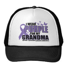 Alzheimers Purple For GRANDMA Mesh Hats