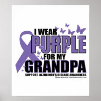 Alzheimers: Purple For GRANDPA Poster