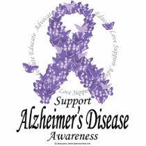 Alzheimers Ribbon of Butterflies photo sculptures
