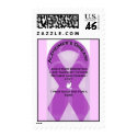ALZHEIMER'S RIBBON postage