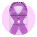ALZHEIMER'S RIBBON stickers