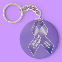 Alzheimer's Support Groupie Ribbon keychains