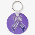 Alzheimer's Support Groupie Ribbon keychains