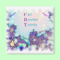Alzheimer's Support Magnet by deesbasenjis Alzheimer's Support Magnet
