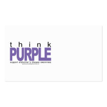 Alzheimers THINK Purple business cards