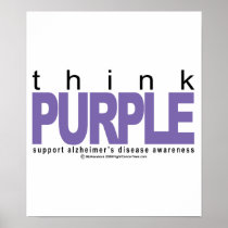 Alzheimers THINK Purple Print