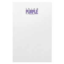 Alzheimers THINK Purple stationery