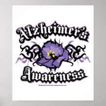 Alzheimers Tribal Violet Print