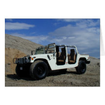 AM General Hummer H1 Greeting Cards