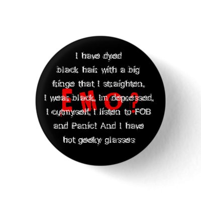 am i E M O ? Button by essie_r_a