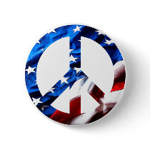 am peace pinback button