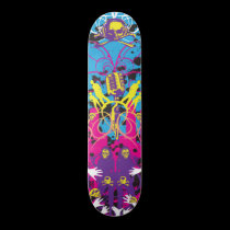 AM Radio "Skulls & Mics" skateboards