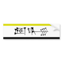 Ama-gi Sumarian Libertarian Freedom Flag Bumper Sticker