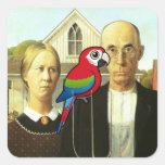 Amacaw Gothic Square Sticker