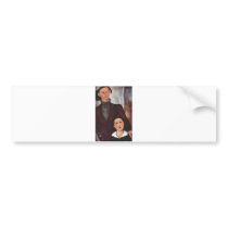 Amadeo Modigliani - Lipchitz and wife 1917 in oil Bumper Stickers