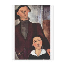 Amadeo Modigliani - Lipchitz and wife 1917 in oil Post Card