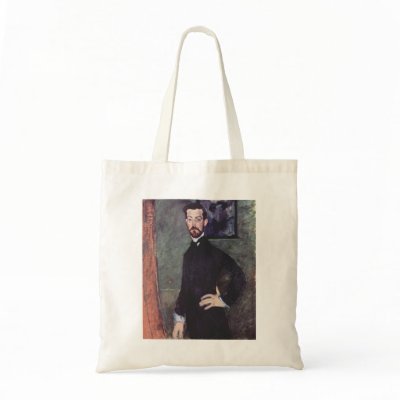 Amadeo Modigliani - Paul Alexanders 1909 Oil Tote Bag by inquester