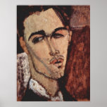 Amadeo_Modigliani - Porträt des Celso Lagar 1915 Posters