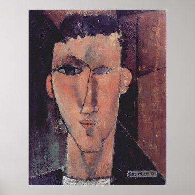 Amadeo Modigliani - Porträt des Raymond 1915 Posters by inquester