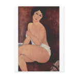 Amadeo Modigliani - Sitzender Akt auf in Sofa 1917 Post Card