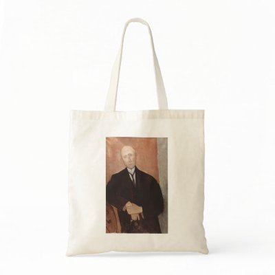 Amadeo Modigliani - Sitzender Mann 1918 oil Bags by inquester