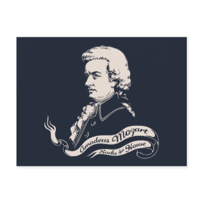 Amadeus Rocks the House Post Cards by kbilltv