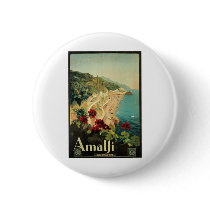 Amalfi Italia Italy Vintage Travel Art 1927 Pins
