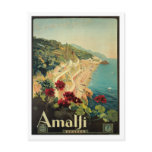 Amalfi Italia Italy Vintage Travel Art 1927 Postcard