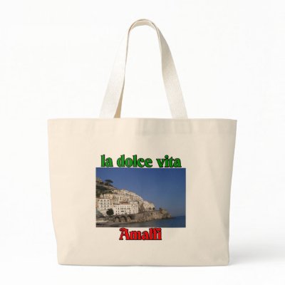 Amalfi Italy Canvas Bags by claybuster