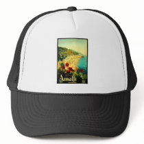 Amalfi Italy Italia VintageTravel Advertisement Hat