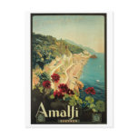 Amalfi, Italy vintage poster Post Card