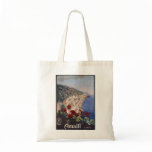 Amalfi Napoli Italy Vintage Italian Travel Poster Tote Bags