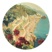 Amalfi Round Stickers