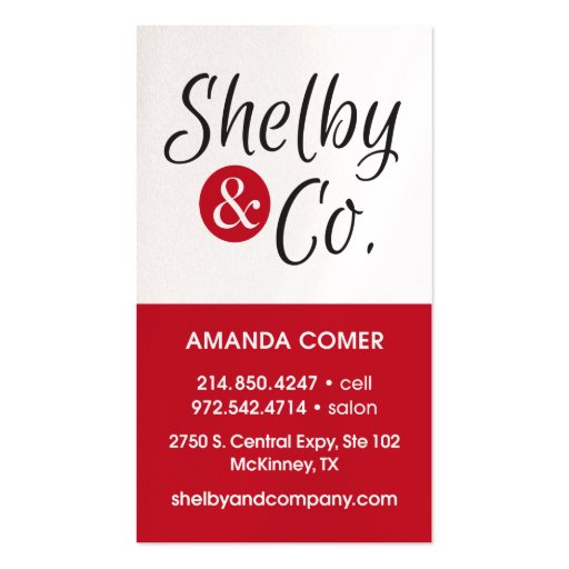 Amanda Comer Business Card New